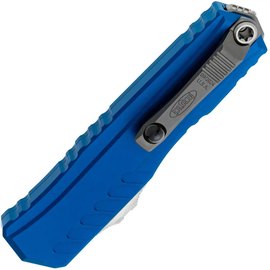 Автоматический выкидной нож Microtech Cypher II D/E Stonewash Standard Blue (1242-10BL), изображение 4