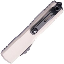 Автоматический выкидной нож Microtech Ultratech Gen III ZBP Double Edge BB PS Natural Clear (1122-2NC), изображение 2