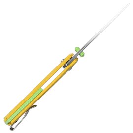EDC ніж CJRB Nanner Yellow (J1955-YE), Покриття клинка: SW (Stonewash), Колір: Жовтий, зображення 3