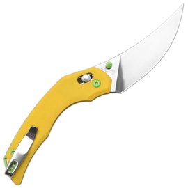 EDC ніж CJRB Nanner Yellow (J1955-YE), Покриття клинка: SW (Stonewash), Колір: Жовтий, зображення 2