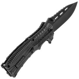 EDC ніж Mil-Tec Paracord M.Fire Starter чорний (15318400), Колір: Чорний, зображення 2