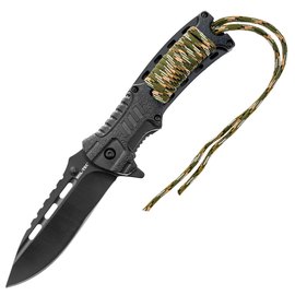 EDC ніж Mil-Tec Paracord M.Fire Starter камуфляж (15318410), Колір: Камуфляж