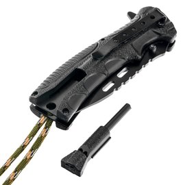 EDC ніж Mil-Tec Paracord M.Fire Starter камуфляж (15318410), Колір: Камуфляж, зображення 3