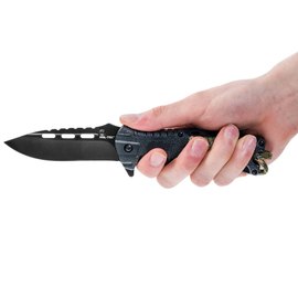 EDC ніж Mil-Tec Paracord M.Fire Starter камуфляж (15318410), Колір: Камуфляж, зображення 4