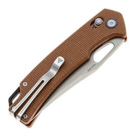 EDC ніж San Ren Mu Retreiver мікарта коричневий (9203-MN2), Покриття клинка: Satin, Колір: Коричневий, зображення 2