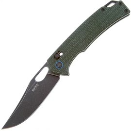 EDC ніж San Ren Mu Retreiver мікарта зелений (9203-MG2), Покриття клинка: Black, Колір: Зелений