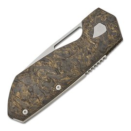 Коллекционный нож Maserin W1 Tungsteno черно-золотистый (373/WTG), изображение 4