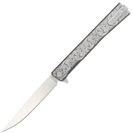 Коллекционный нож Ocaso Solstice Engraved titanium Scroll Pattern Satin (10ESS)