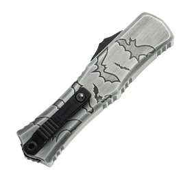 Автоматичний викидний ніж Microtech Hera II Mini D/E OTF, Signature Brushed Metal Bats (1702M-1BMHWBAS), зображення 4
