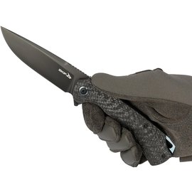 EDC нож Skif Frontier LE Carbon Fiber (EA1B CF), Покрытие клинка: BSW (Black Stonewash), Цвет : Чёрный, изображение 5