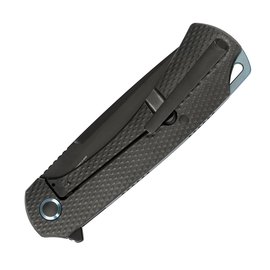 EDC нож Skif Frontier LE Carbon Fiber (EA1B CF), Покрытие клинка: BSW (Black Stonewash), Цвет : Чёрный, изображение 4