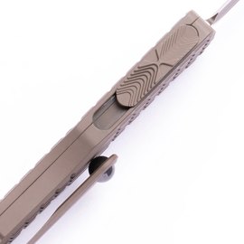 Автоматичний викидний ніж Microtech Hera D/E OTF signature, frag, cerakote, chocolate brown (702-1FRCCHS), зображення 4