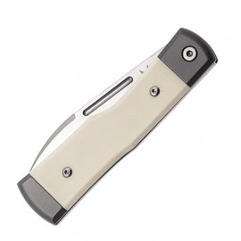 Джентльменский нож Fox Gunstock M390 Bison Micarta Titanium White (FX-558 BO), изображение 3