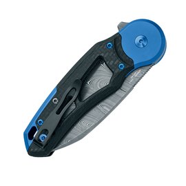 Нож туристический Fox Metamorphosis Damasteel CF blue (FX-556-B1), изображение 3