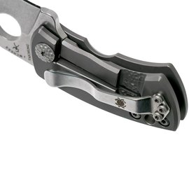 Маленький складаний ніж Spyderco McBee CTS XHP Titanium Gray (C236TIP), зображення 4