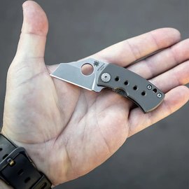 Маленький складаний ніж Spyderco McBee CTS XHP Titanium Gray (C236TIP), зображення 6