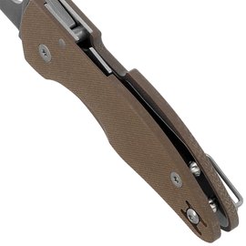 Нож для самообороны Spyderco MicroJimbo Sprint Run Brown (C264GPBN15V), изображение 5