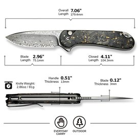 EDC ніж Civivi Elementum II Shredded Carbon (C18062P-10), зображення 6