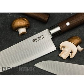 Нож кухонный Boker Damascus Walnut Santoku 130470DAM