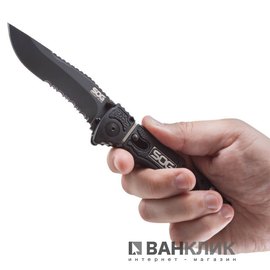 Нож SOG Trident Elite Black Blade (TF106-BX)