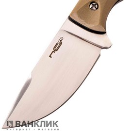 Нож N.C. Custom "Fang" tan, satin
