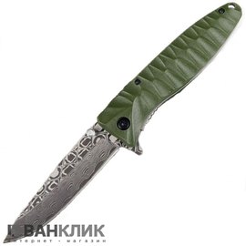 Нож Ganzo G620g-2 зеленый травление