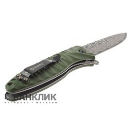 Нож Ganzo G620g-2 зеленый травление