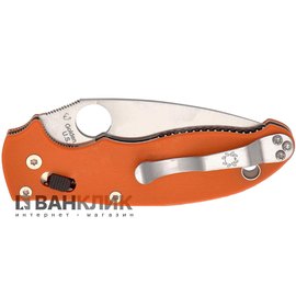 Нож Spyderco Manix 2 Sprint Run, REX 45 оранжевый (C101GPBORE2)