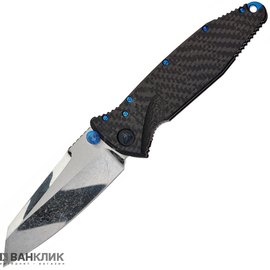 Ніж Microtech "Marfione Customs" Socom Elite Cracked Ice CF Blue HW 360-MCK04202