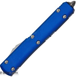 Ніж Microtech Ultratech Drop Point Stonewash blue 121-10BL, Покриття клинка: SW (Stonewash), Колір: Синій, зображення 3