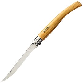 Ніж рибальський Opinel Effile №12 (001145), Матеріал рукояті: Оливкове дерево