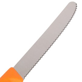 Набір ножів кухонних Victorinox SwissClassic, 11см, волн.лезвіе, 2шт. в блістері, помаранчевий 6.7836.L119B, Колір: Помаранчевий, Марка сталі: 440А, Матеріал рукояті: Пластик, зображення 3