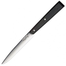 Нож кухонный Opinel Bon Appetit черный (001593), Цвет : Чёрный, Марка стали: Sandvik 12C27, Материал рукояти: Граб