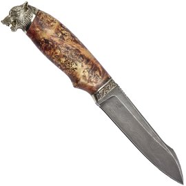 Ніж сувенірний R.A.Knives Вовк, Дамаск RAWOD, зображення 2