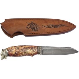 Ніж сувенірний R.A.Knives Вовк, Дамаск RAWOD, зображення 3
