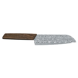 Ніж кухонний Victorinox Swiss Modern Santoku Damast 17см горіх 6.9050.17J20, зображення 4