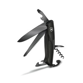 Нож Victorinox Delemont, RangerGrip 55 Onyx Black 130 мм, 0.9563.C31P