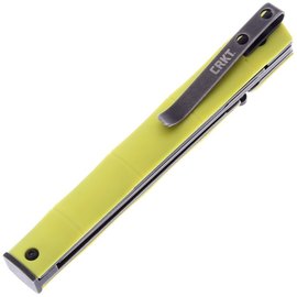Джентльменський ніж CRKT CEO bamboo 7096YGK, Колір: Жовтий, зображення 3