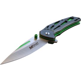 Нож Mtech MT-A1138GN, Цвет : Серо-зелёный, Марка стали: 3Cr13, Материал рукояти: Алюміній, изображение 2