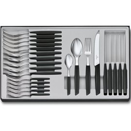 Набор кухонный Victorinox Swiss Modern Table Set 24шт черный 6.9093.11W.24, Цвет: Чёрный