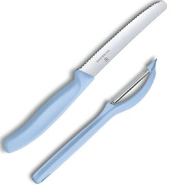 Набор кухонный Victorinox SwissClassic Paring Set 2шт голубой 6.7116.21L22, Цвет: Голубой