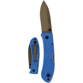 Нож охотничий Ka-Bar Dozier D2 Folding Hunter 4062D2, Цвет : Синий, изображение 2