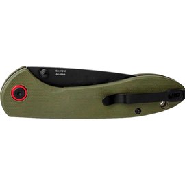 Ніж CJRB Fieldspar Black Blade green (J1912-BGN), Колір: Зелений, Марка сталі: AR-RPM9, Матеріал рукояті: Склотекстоліт (G10), зображення 2