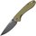 Кишеньковий ніж CJRB Feldspar Black Blade green (J1912-BGNF), Колір: Зелений