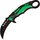 Нож керамбит Skif Plus Cockatoo green SPK2G, Цвет : Зелёный, Марка стали: 3Cr13, Материал рукояти: Пластик