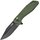 Карманный нож CJRB Riff BB Micarta green (J1928-BMGN), Покрытие клинка: Black PVD , Цвет : Зелёный