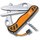 Многофункциональный охотничий нож Victorinox Hunter XT Grip оранжевый (0.8341.MC9B1)