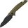 EDC нож Skif Vulture BSW Olive (OL-008DBSWOL), Покрытие клинка: BSW (Black Stonewash), Цвет : Оливковый