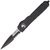 Нож Microtech Ultratech Bayonet Black Blade Tactical, полусеррейтор 120-2T, Цвет : Чёрный, Материал рукояти: Алюміній