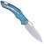 Нож Fox Sparrow blue (FE-030), Цвет : Голубой, Марка стали: 9Cr13, Материал рукояти: Алюміній, изображение 3